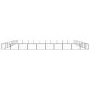 Dog Kennel Black 1076.4 ft² Steel